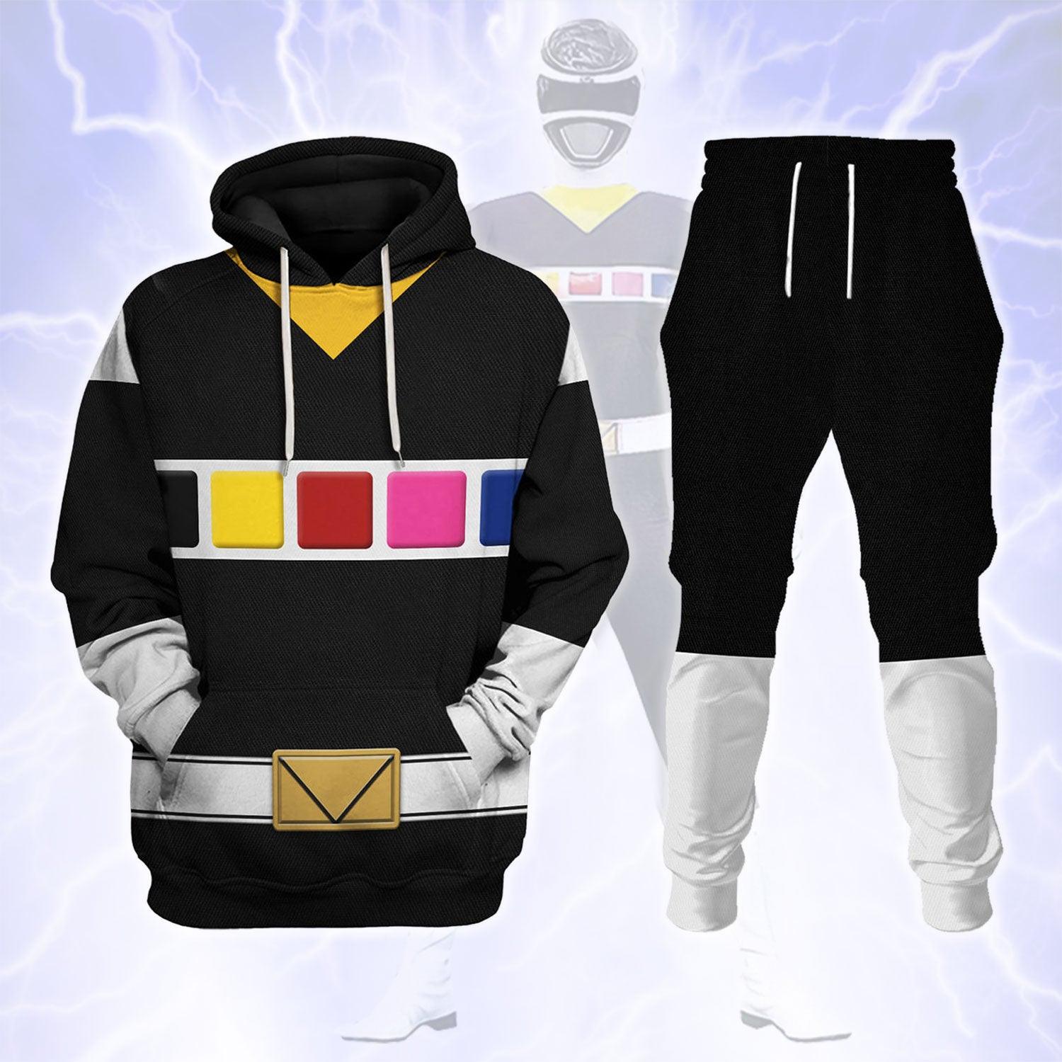 Black Space Ranger Hoodies Sweatshirt T-shirt Hawaiian Tracksuit