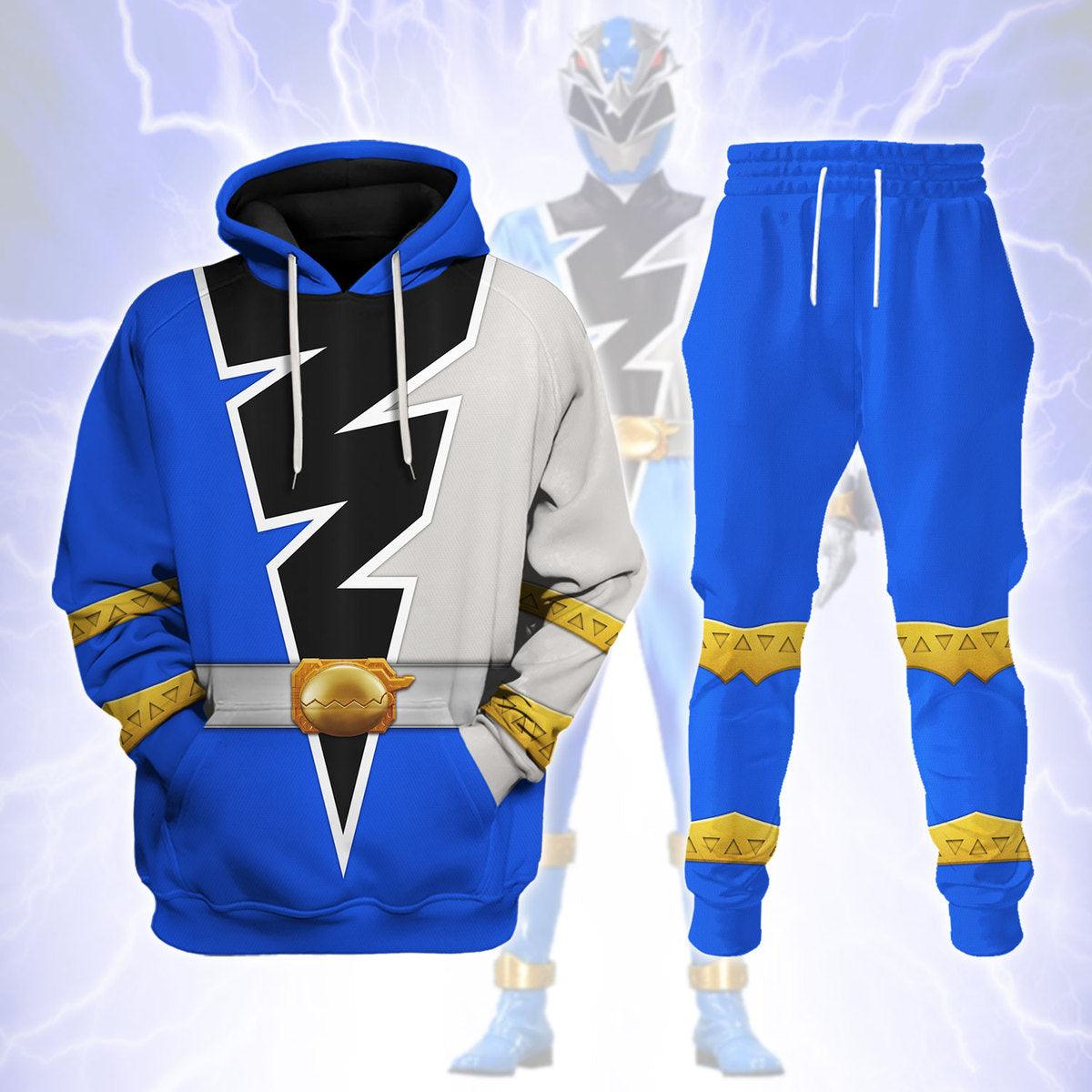 Blue Ollie Ranger Dino Fury Hoodies Sweatshirt T-Shirt Zip Hoodies Sweatpants