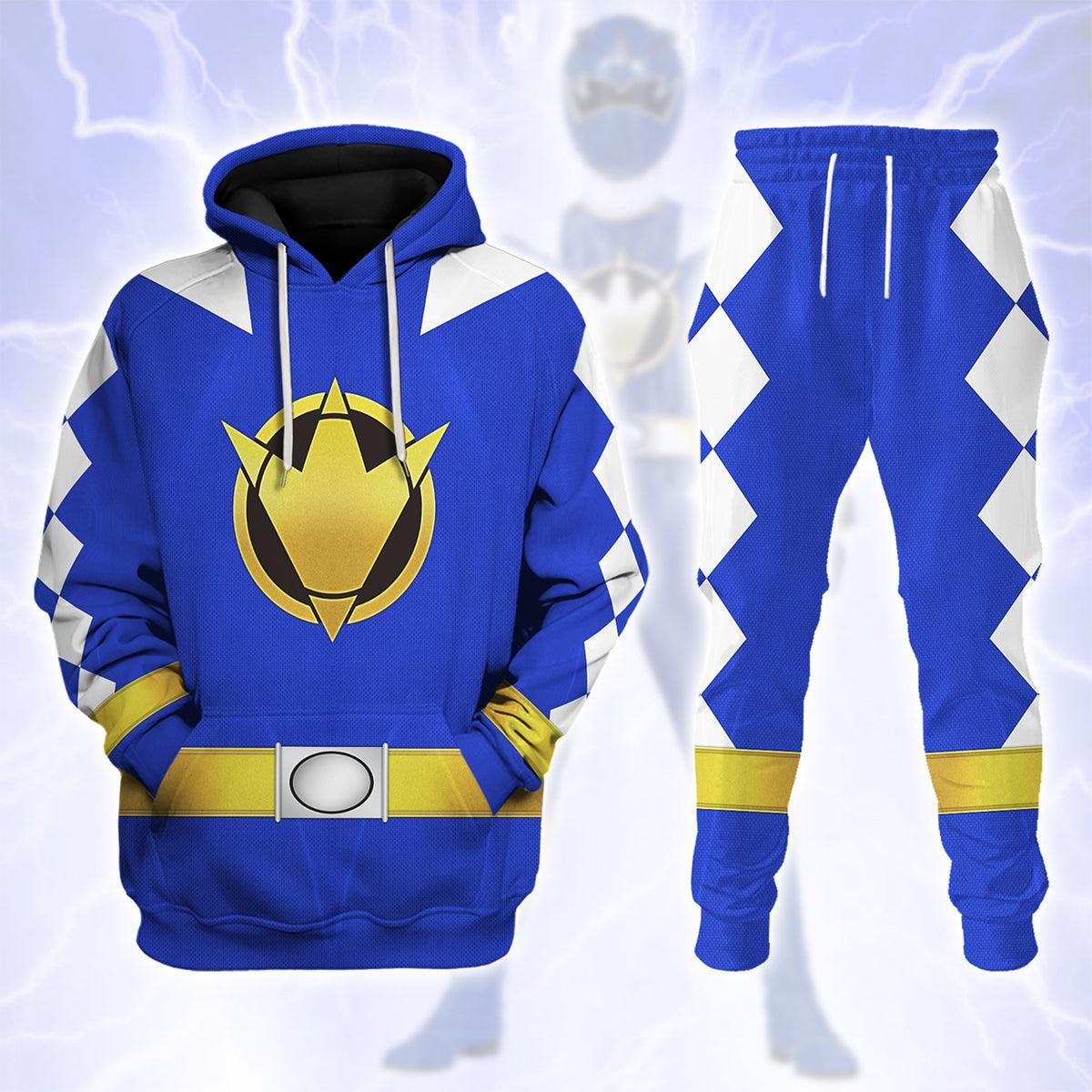 Blue Ranger Dino Thunder Hoodies Sweatshirt T-shirt Hawaiian Sweatpants