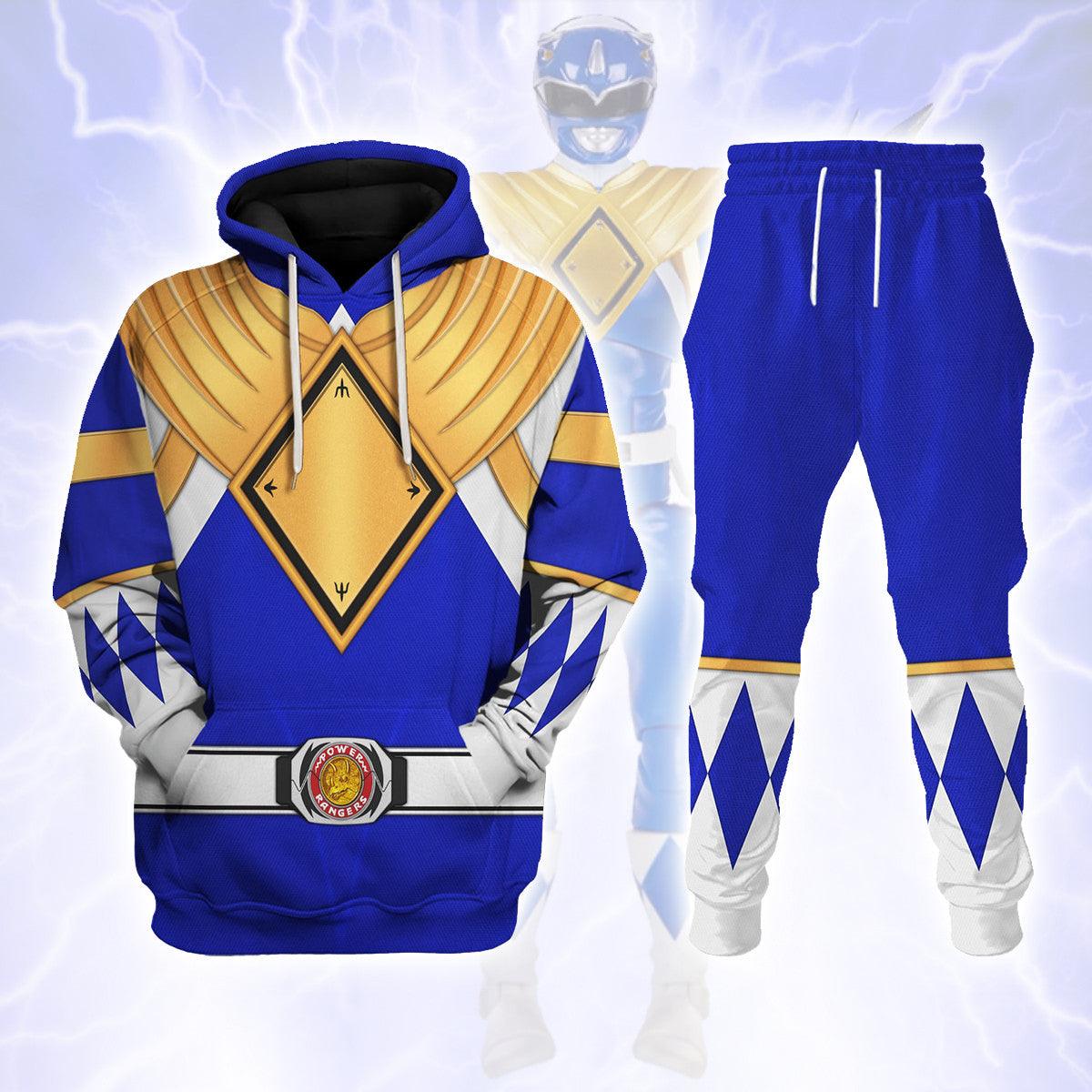 Blue Ranger Dragon Shield Hoodies Sweatshirt T-shirt Hawaiian