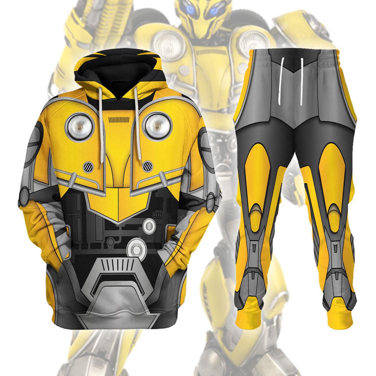 Bumblebee Costume Cosplay Hoodie Tracksuit