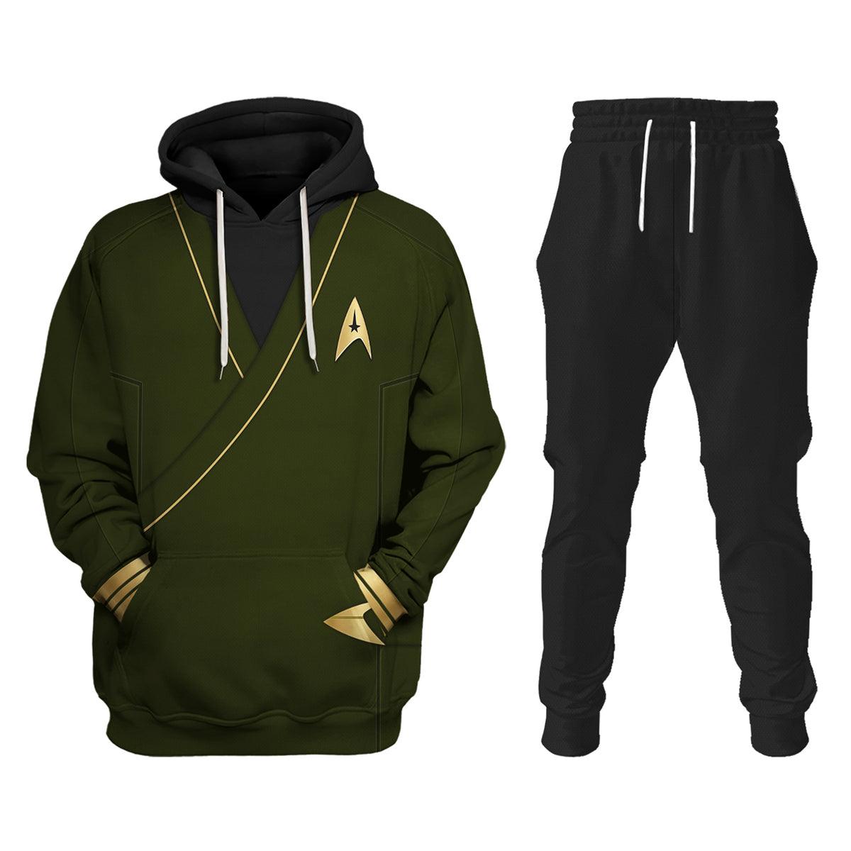 Captain Pike Costume Fleece Hoodie Sweatshirt T-Shirt Sweatpants