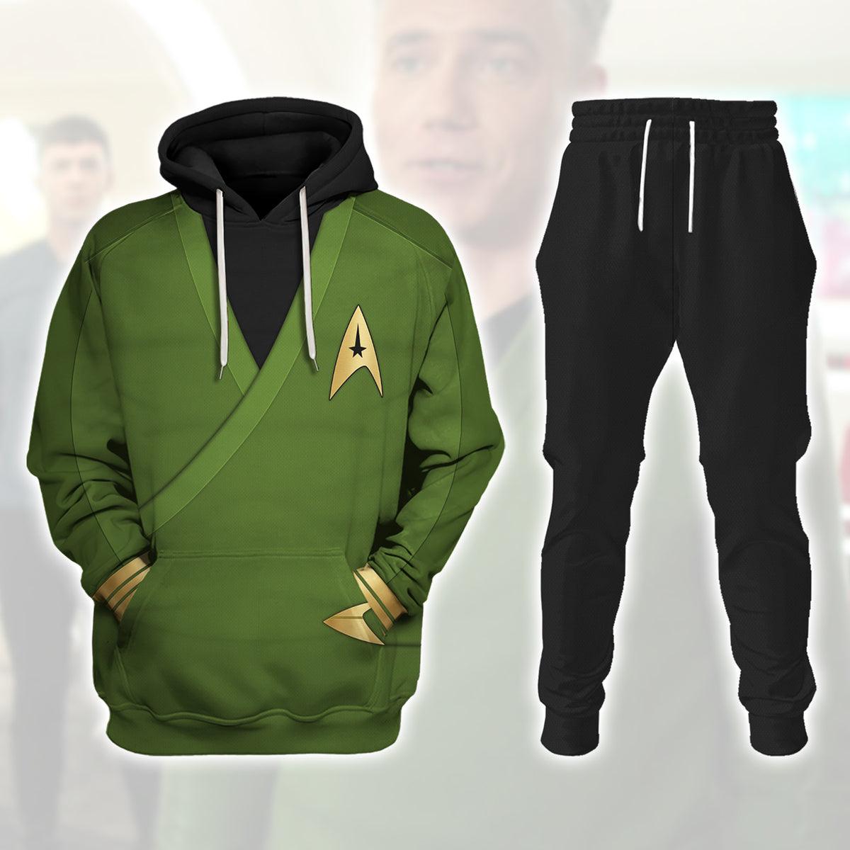 Captain Pike Green Costume Hoodie Sweatshirt T-Shirt Sweatpants