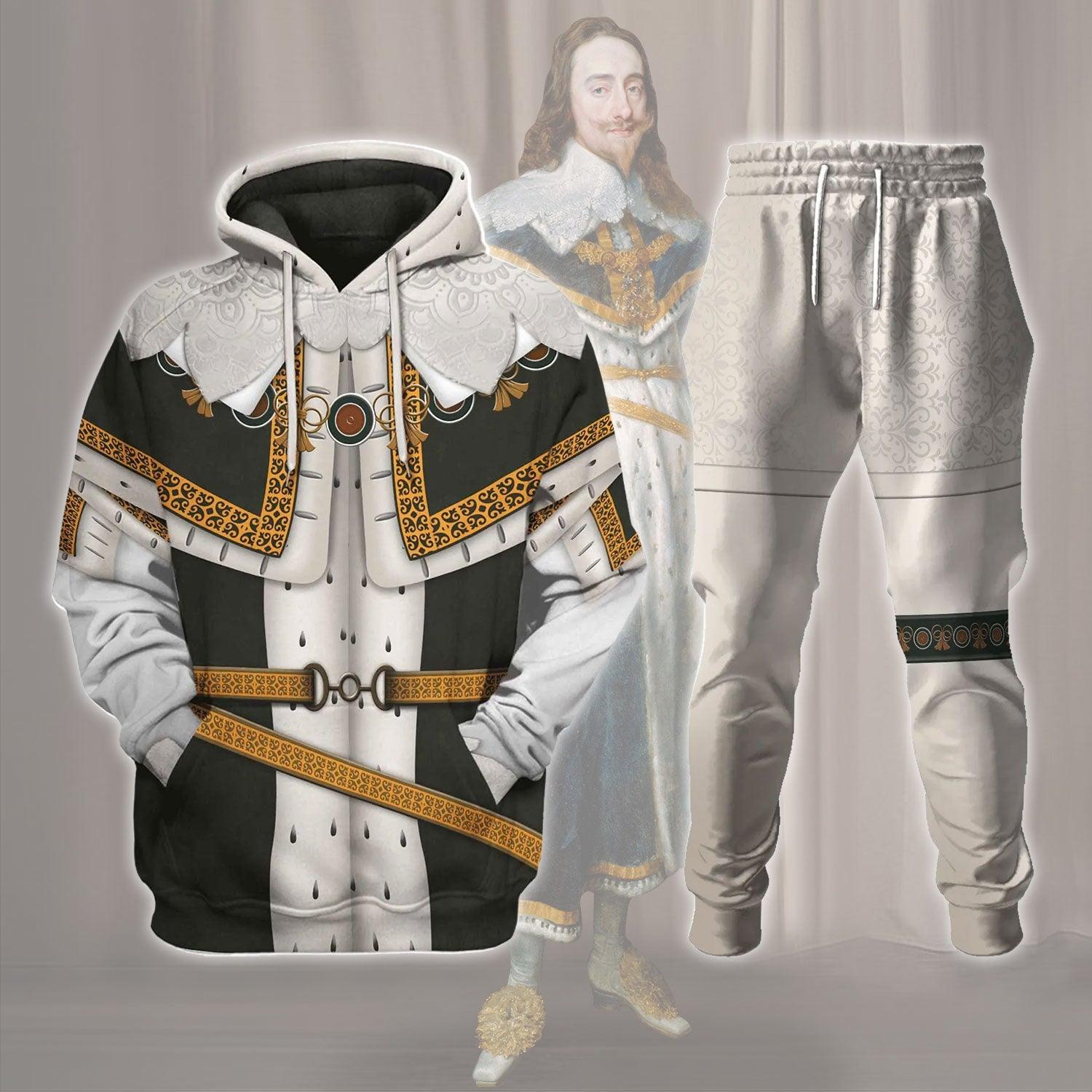 Charles I of England Costume Hoodie Sweatshirt T-Shirt Tracksuit