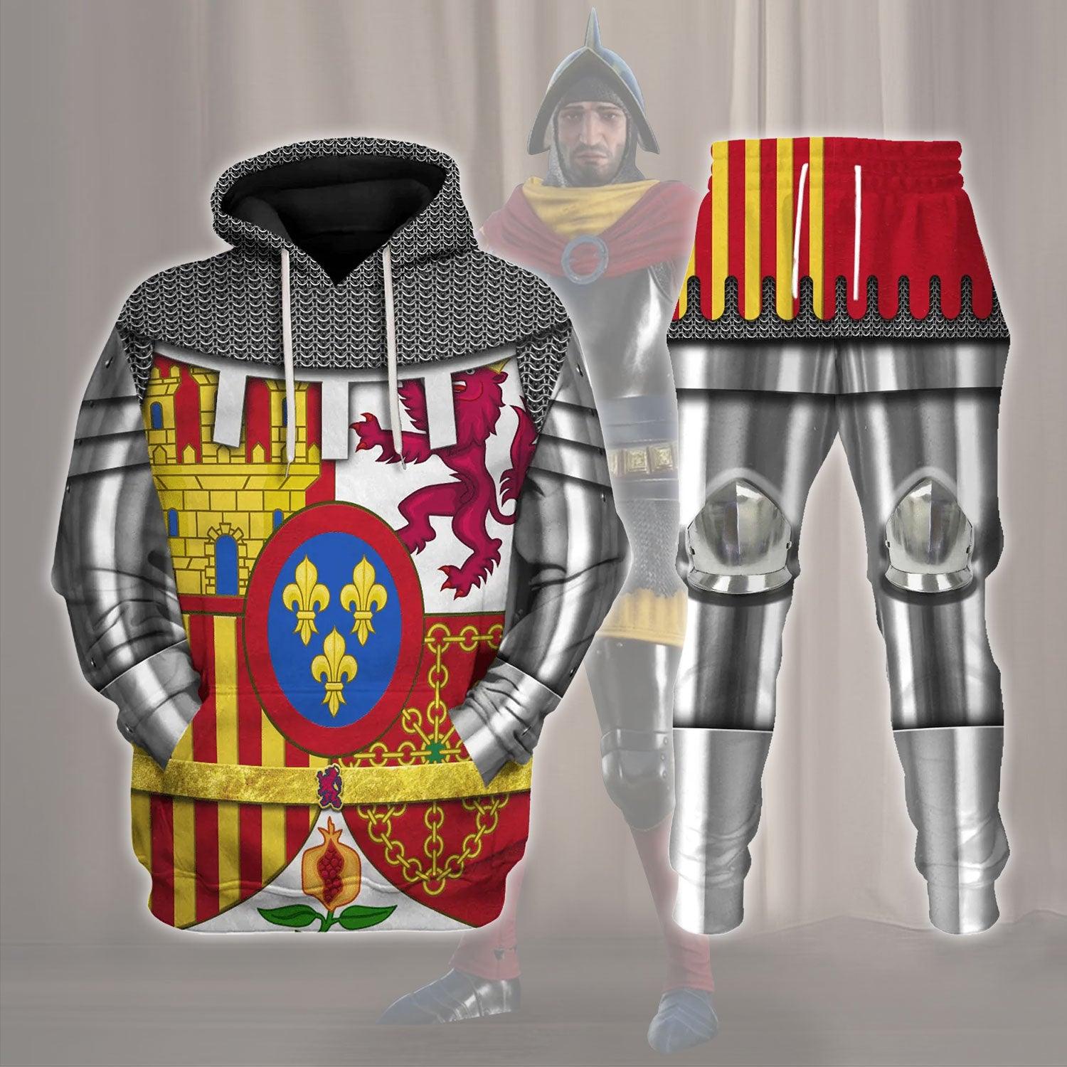 Coat Of Arms Of Spain Costume Hoodie Sweatshirt T-Shirt Tracksuit