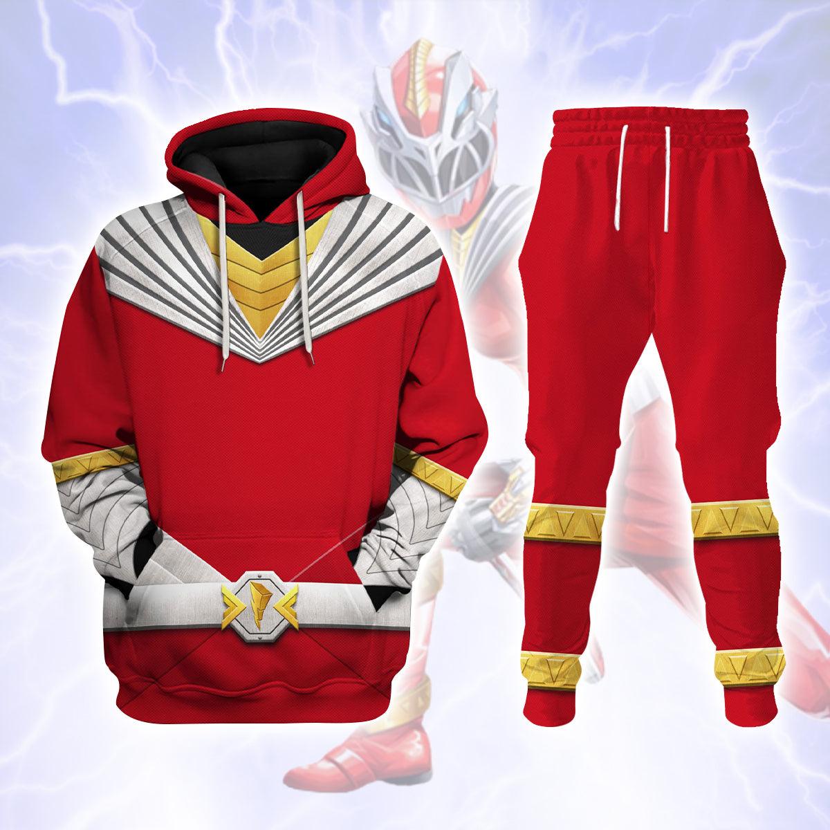 Cosmic Fury Red Ranger Hoodies Sweatshirt T-shirt Zip Hoodies Sweatpants