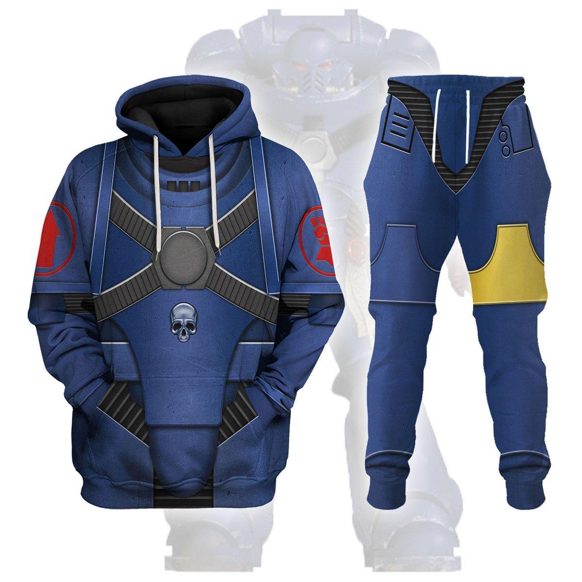 Crimson Fists Mark IV Maximus Power Armor T-shirt Hoodie Sweatpants Cosplay