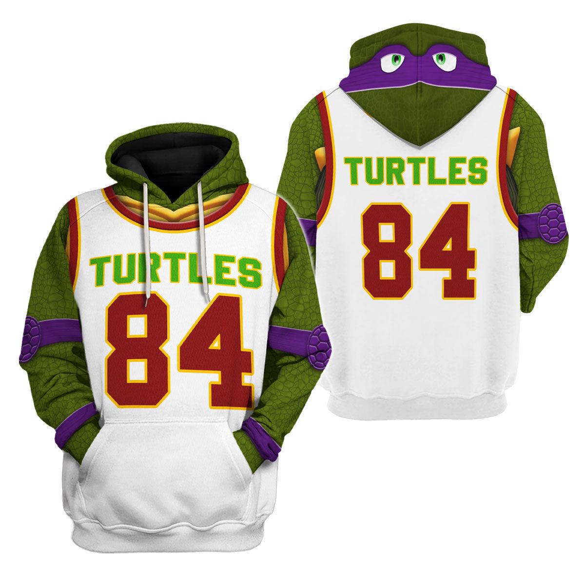 Customizable Name & Number TMNT Costume Hoodies, Sweatshirts, T-Shirts, and Sweatpants by Gearhomie