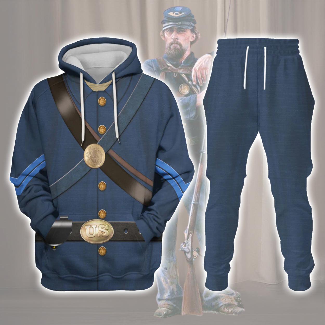 CW Uniforms of Blue Uniform All Over Print Hoodie Sweatshirt T-Shirt Tracksuit