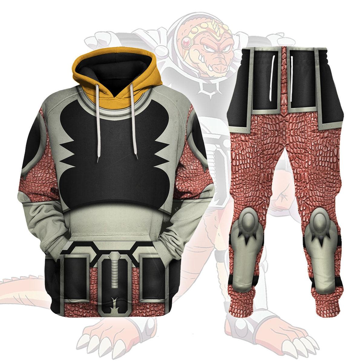 Dai No Daibouken Crocodine Hoodie T-shirt Sweatpants Cosplay