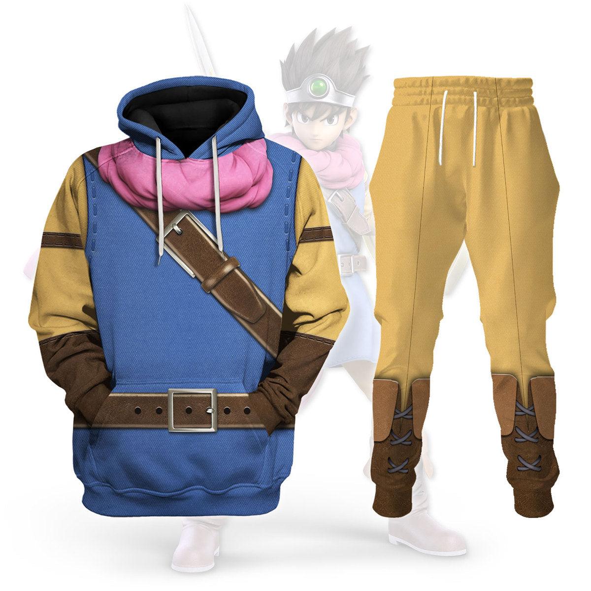 Dragon Quest Erdrick Hoodie T-shirt Sweatpants Cosplay