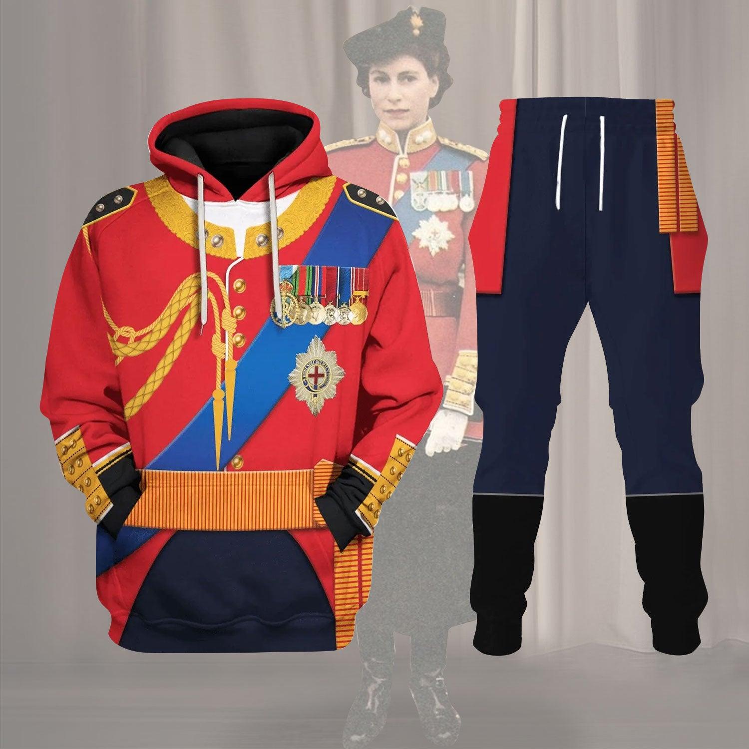 Elizabeth II of England Costume Hoodie Sweatshirt T-Shirt Tracksuit