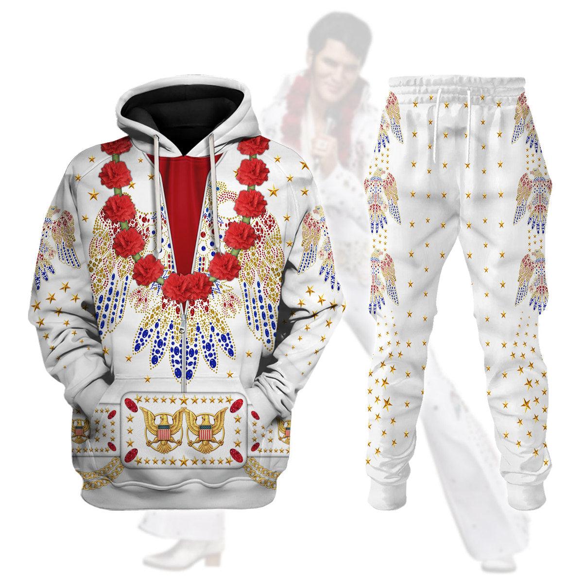 Elvis Aloha Costume from Hawaii Hoodie Sweatshirt T-Shirt Sweatpants