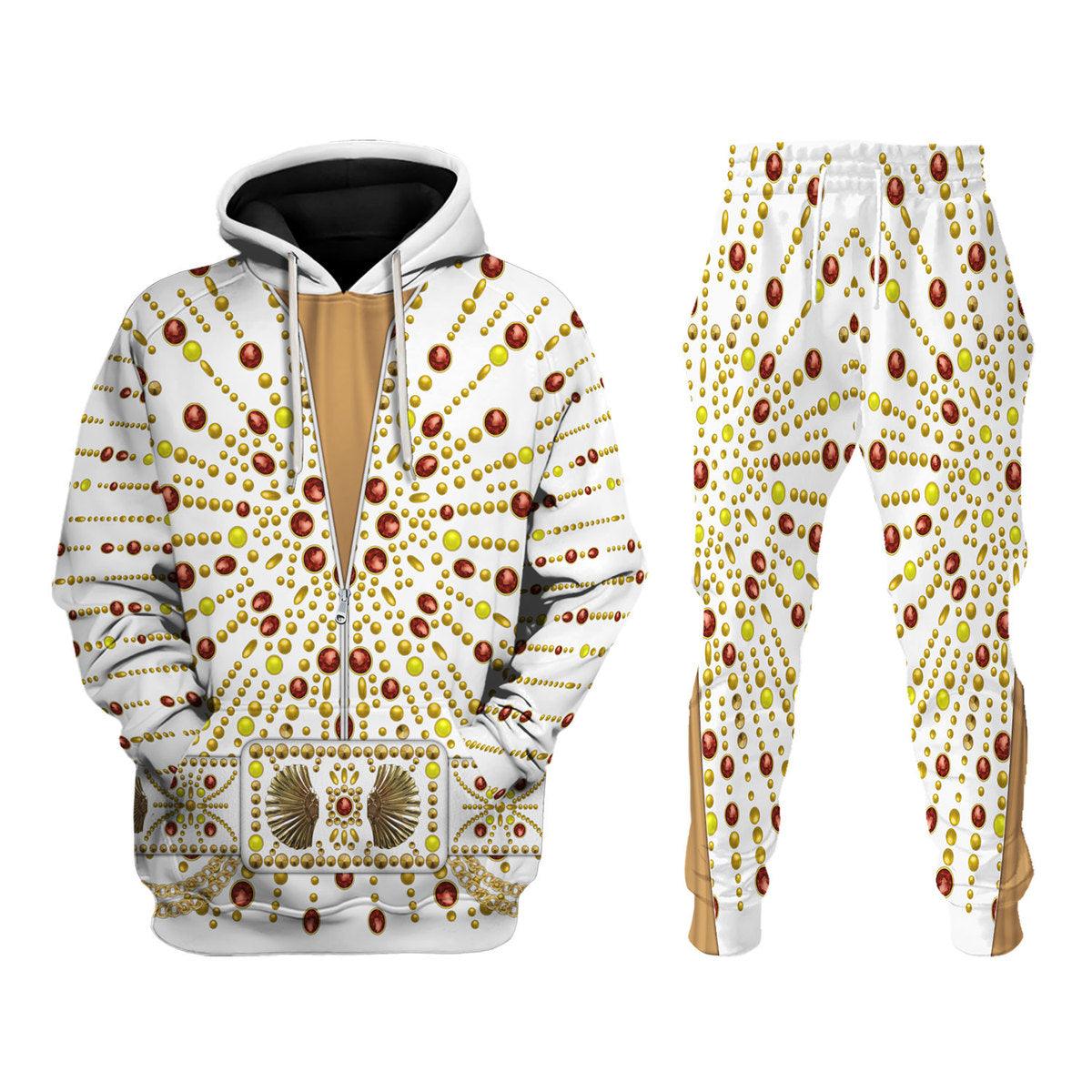 Elvis Sunburst Costume Hoodie Sweatshirt T-Shirt Sweatpants