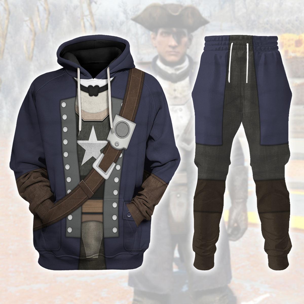 Fallout Minuteman Outfit Hoodie Sweatshirt T-Shirt Tracksuit