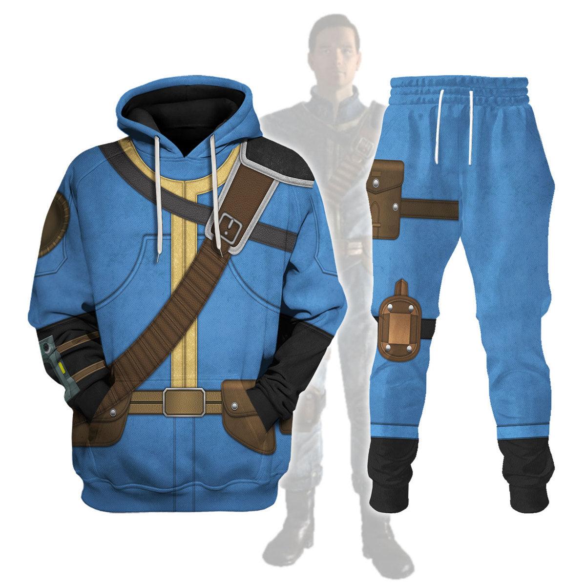 Fallout The Lone Wanderer Cosplay Tracksuit Hoodie Sweatshirt T-Shirt Tracksuit