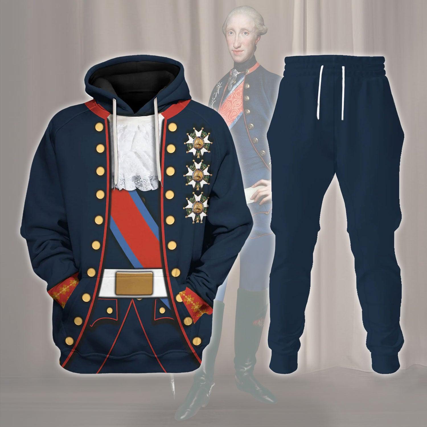 Ferdinand I Of The Two Sicilies – Uniform Costume Hoodie Sweatshirt T-Shirt Tracksuit