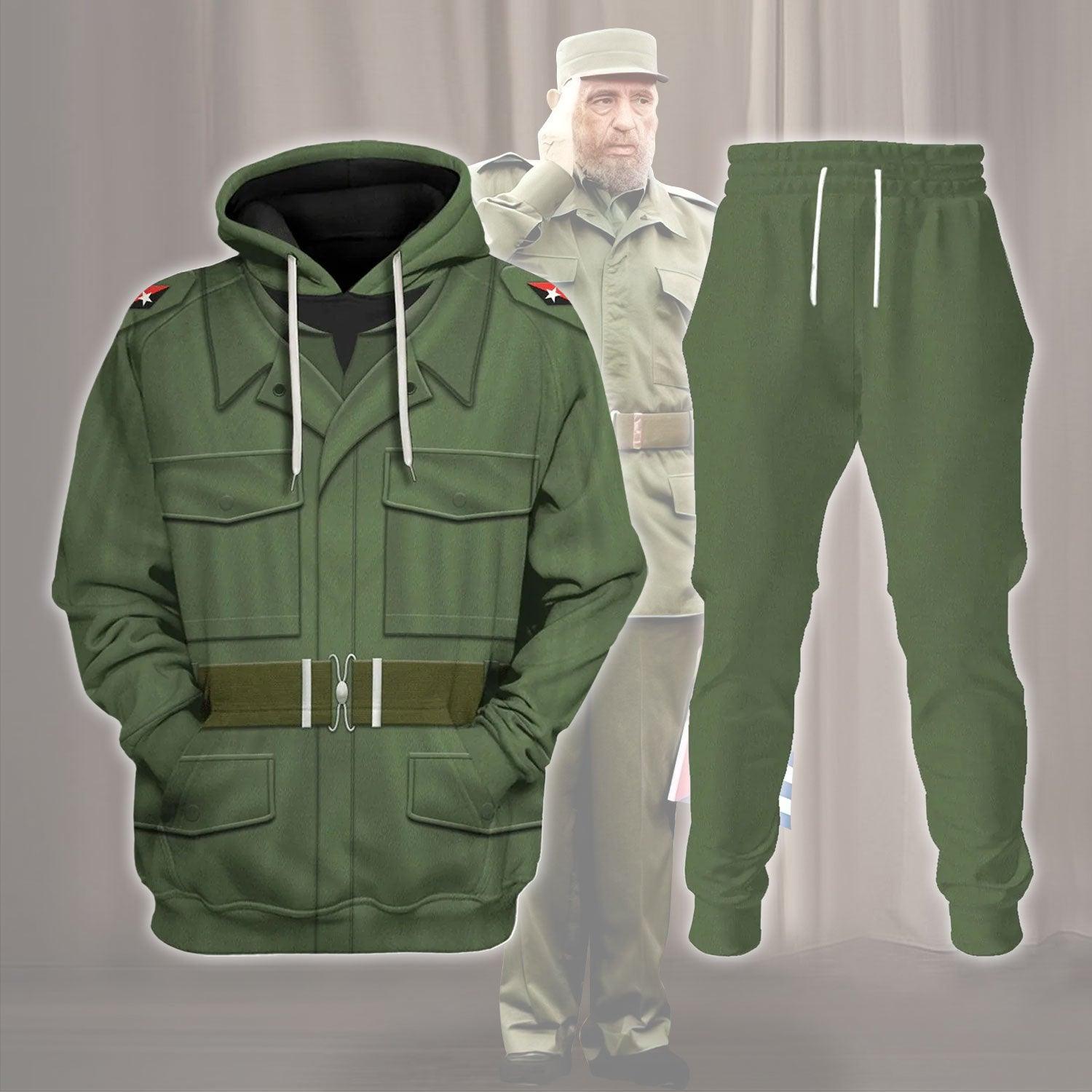 Fidel Castro Costume Hoodie Sweatshirt T-Shirt Tracksuit