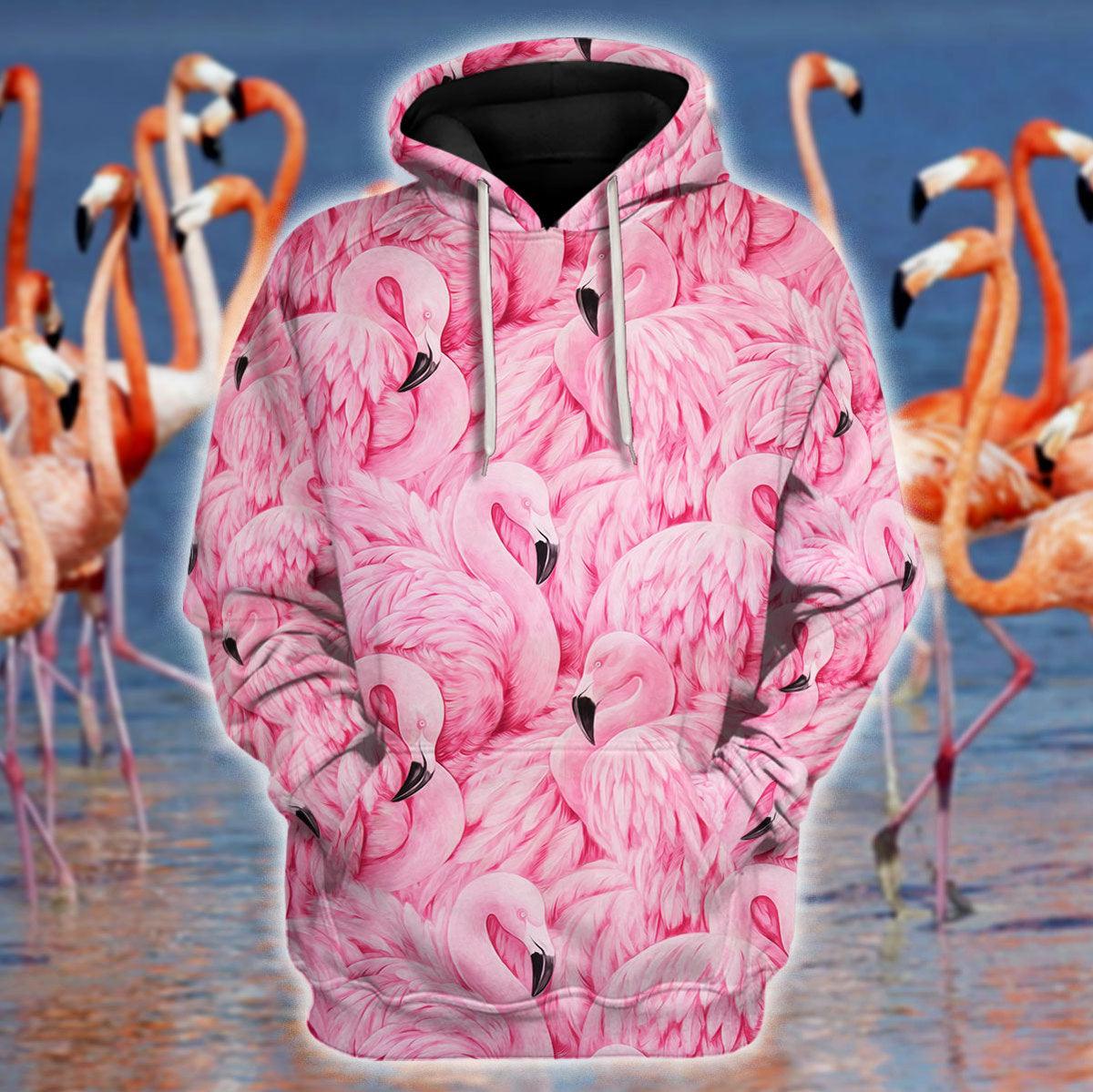 Flamingo Animal Cosplay T-shirt Hoodie Sweatpants Apparel