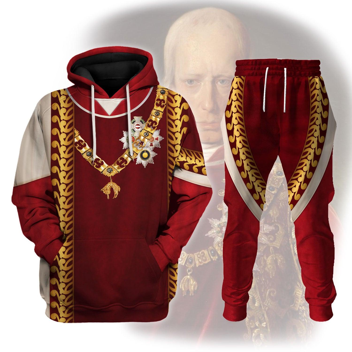 Francis II, Holy Roman Emperor Hoodie Sweatshirt T-Shirt Tracksuit