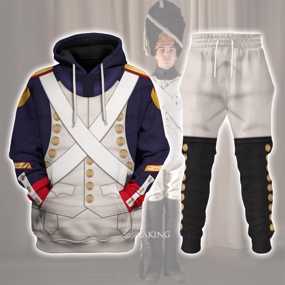 French Grenadier-Imperial Guard Infantry (1806-1815) Uniform All Over Print Hoodie Sweatshirt T-Shirt Tracksuit