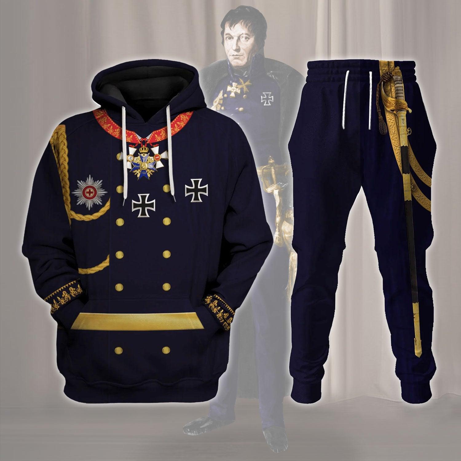 General Gerhard von Scharnhorst Costume Hoodie Sweatshirt T-Shirt Tracksuit