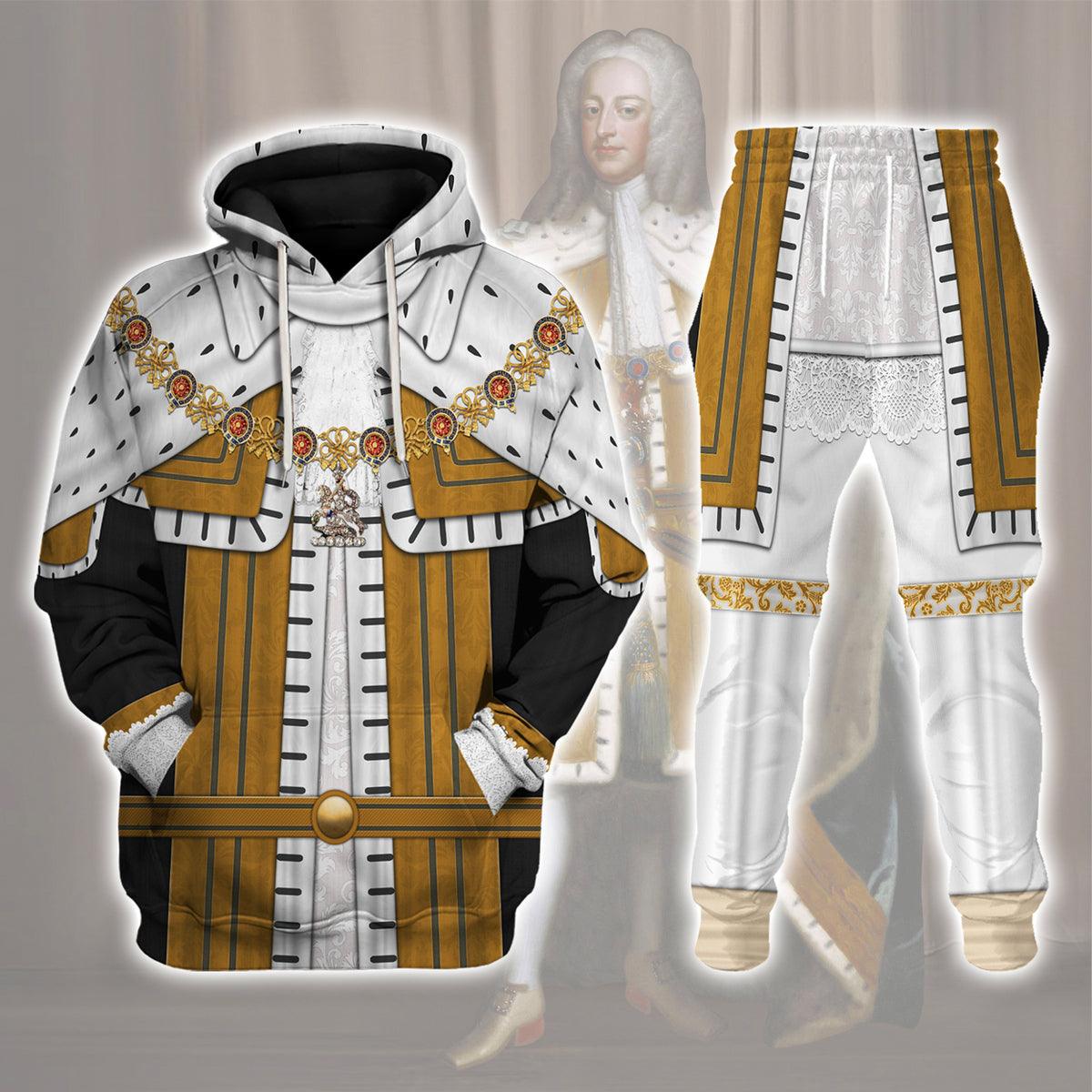 George II of England Costume Hoodie Sweatshirt T-Shirt Tracksuit