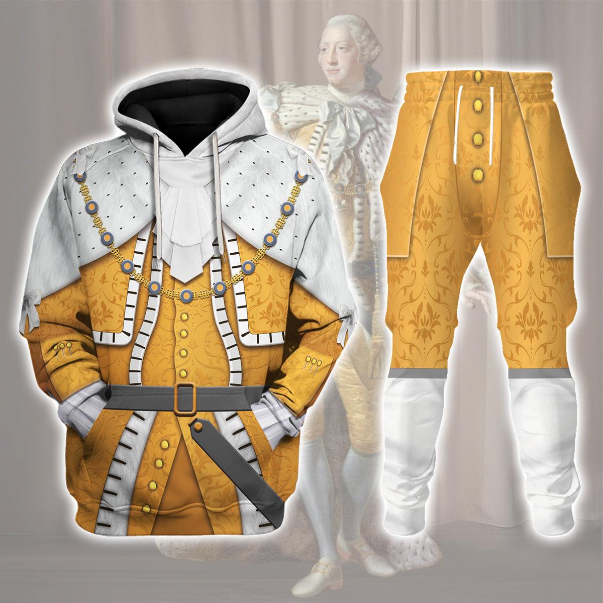 George III of England Costume Hoodie Sweatshirt T-Shirt Tracksuit