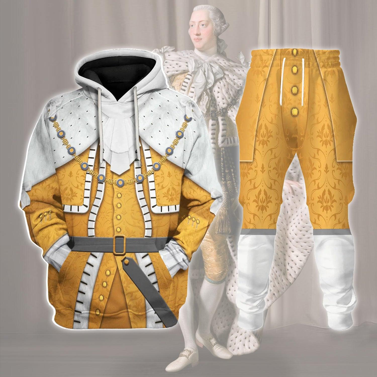 George III Of Great Britain Costume Hoodie Sweatshirt T-Shirt Tracksuit