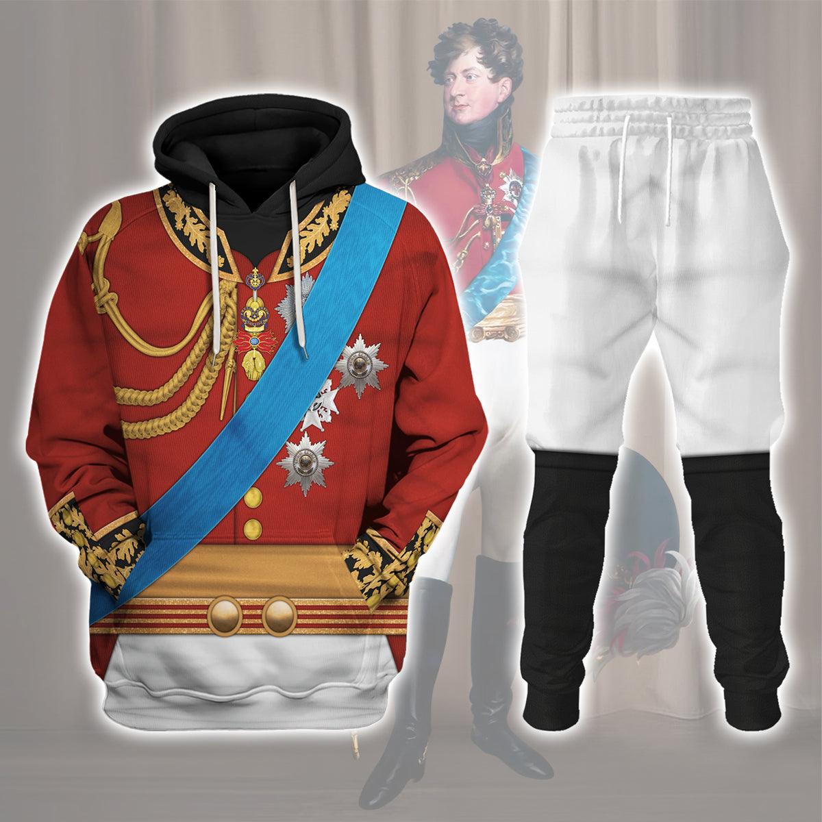 George IV of England Uniform Costume Hoodie Sweatshirt T-Shirt Tracksuit