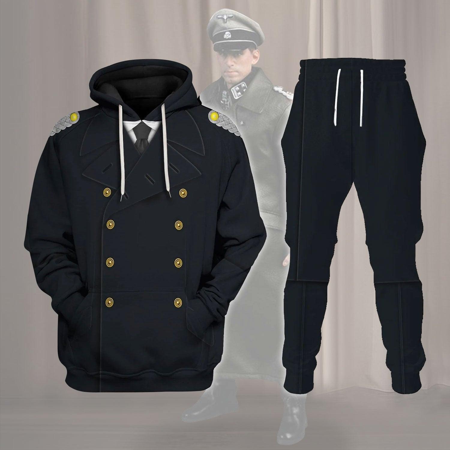 German Kriegsmarine (War Navy) Officer Costume Hoodie Sweatshirt T-Shirt Tracksuit