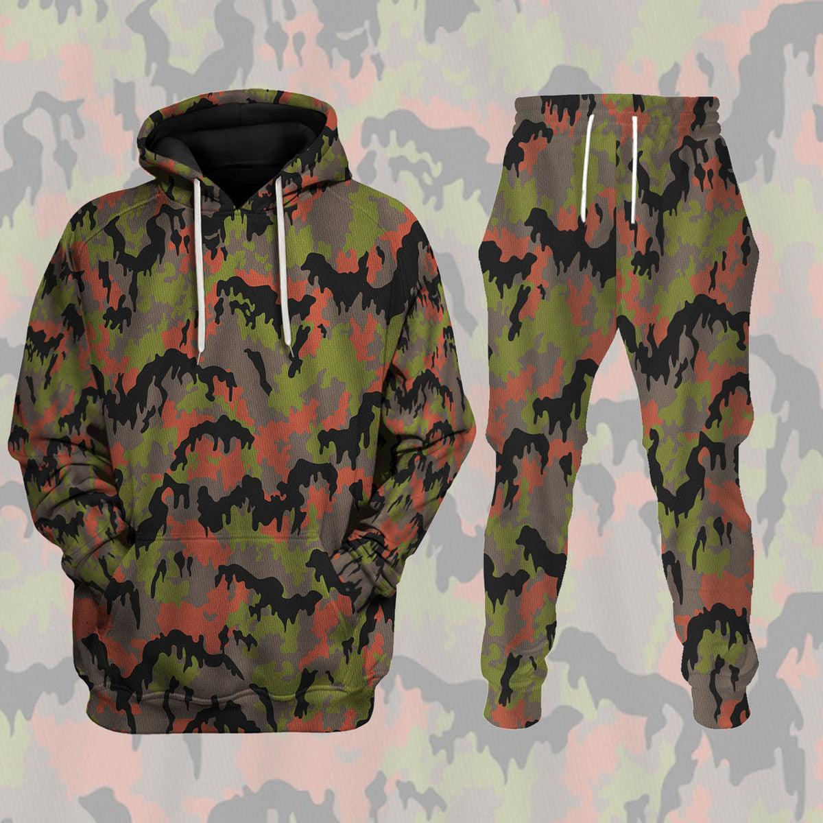 German Leibermuster Camo Costume Hoodie Sweatshirt T-Shirt Tracksuit