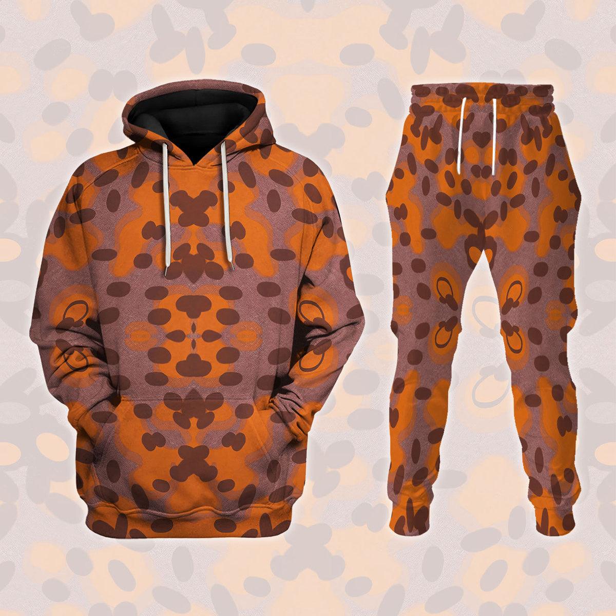 German Plane Tree (Platanenmuster) Autumn Camo Costume Hoodie Sweatshirt T-Shirt Tracksuit