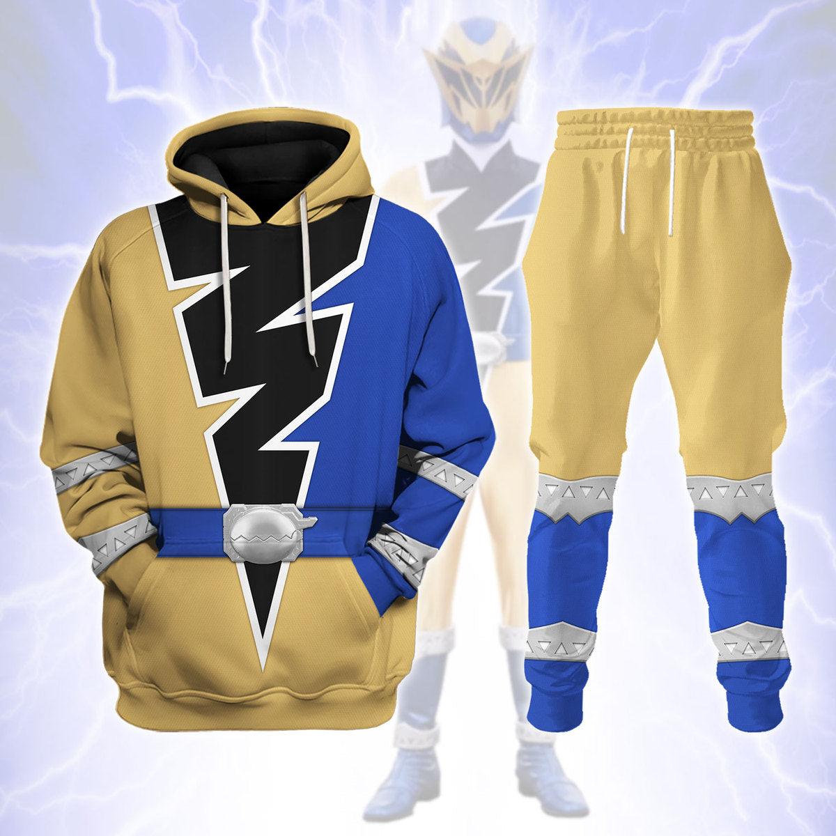 Gold Jiro Momotani Ranger Dino Fury Hoodies Sweatshirt T-Shirt Zip Hoodies Sweatpants