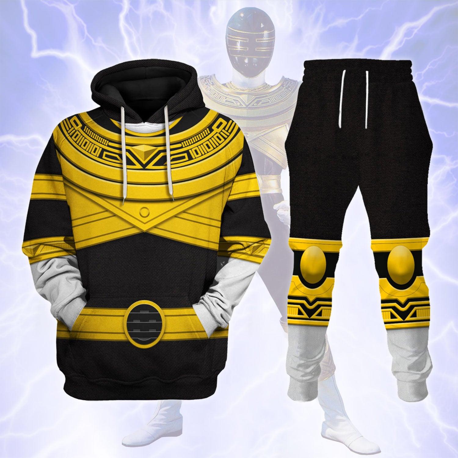 Gold Power Rangers Zeo Hoodies Sweatshirt T-shirt Hawaiian Tracksuit