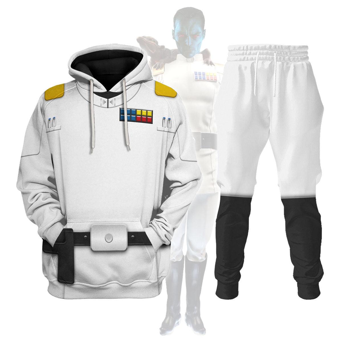 Grand Admiral Thrawn Costume Hoodie Sweatshirt T-Shirt Sweatpants