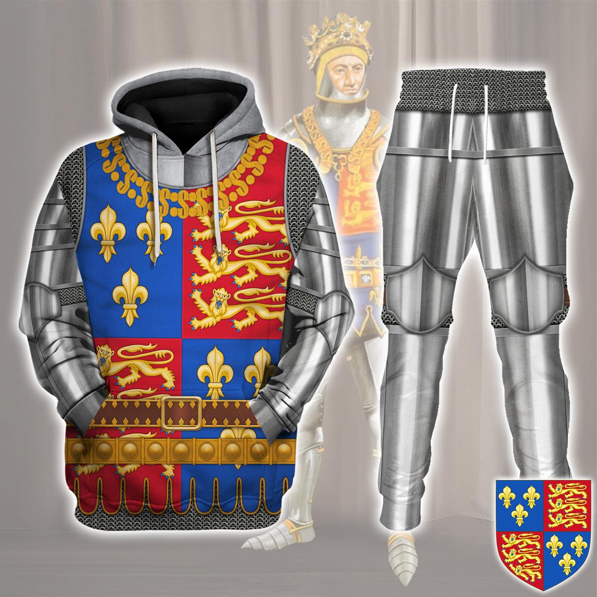 Henry V Amour Knights Costume Hoodie Sweatshirt T-Shirt Sweatpants