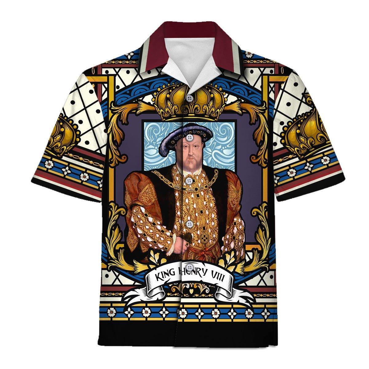 Henry VIII Hawaiian Shirt Polo Shirt