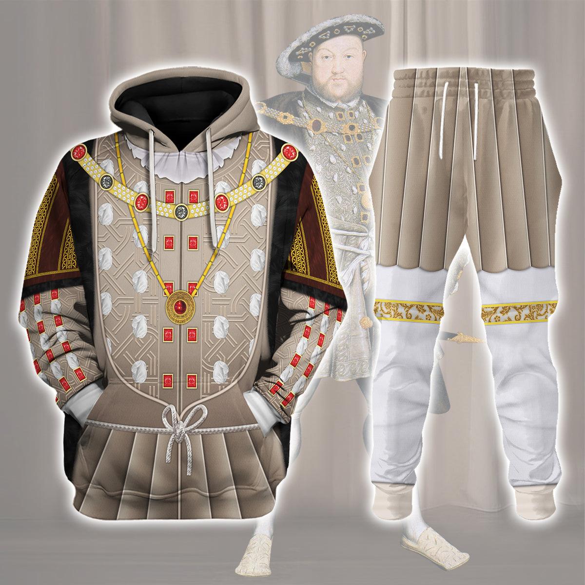 Henry VIII of England Costume Hoodie Sweatshirt T-Shirt Tracksuit