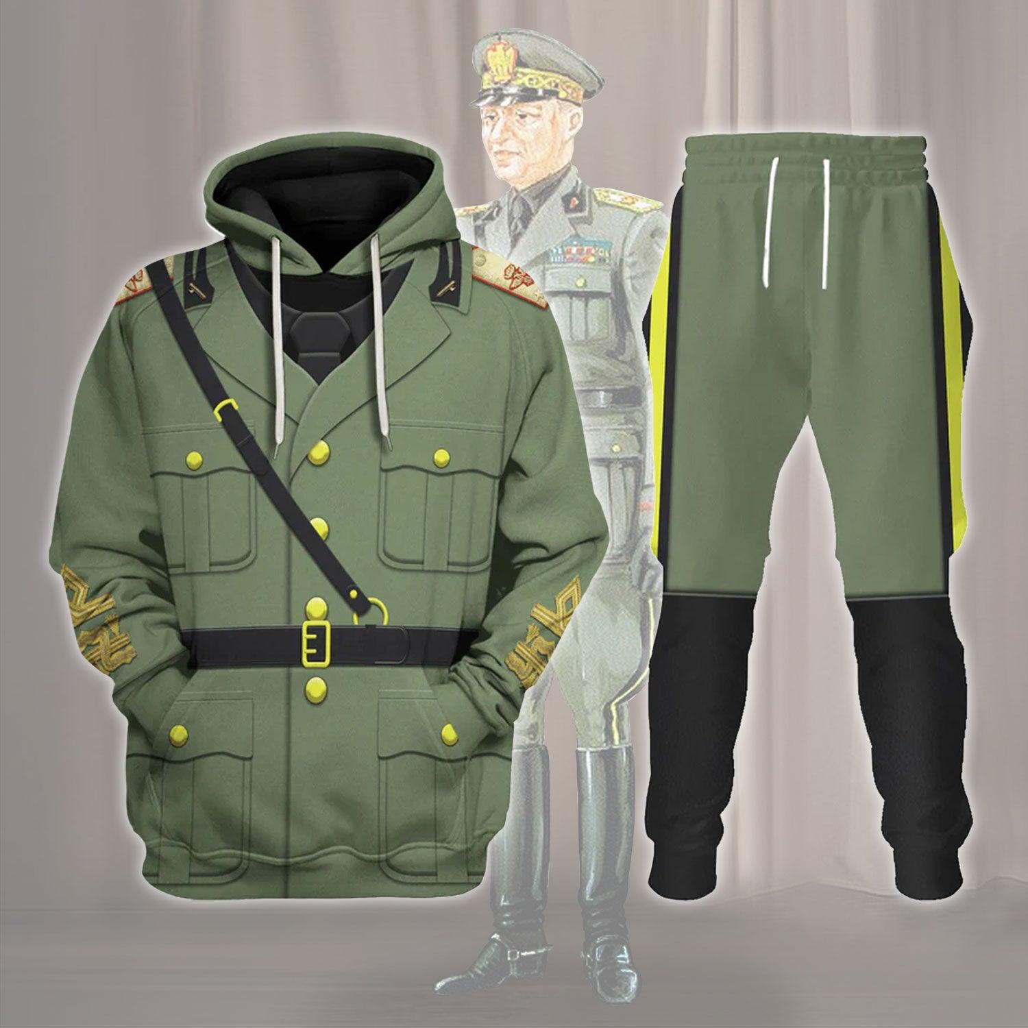 Italian Military Of World War 2 Costume Hoodie Sweatshirt T-Shirt Tracksuit