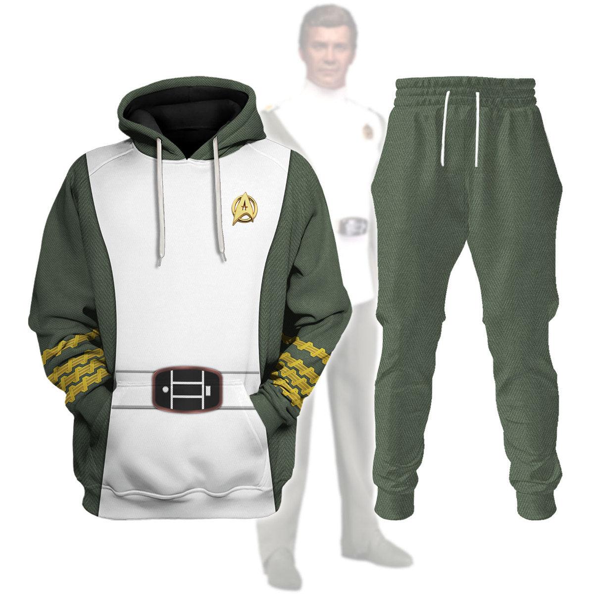 James T. Kirk Flag Officer Starfleet Hoodie Sweatshirt T-Shirt Sweatpants Apparel