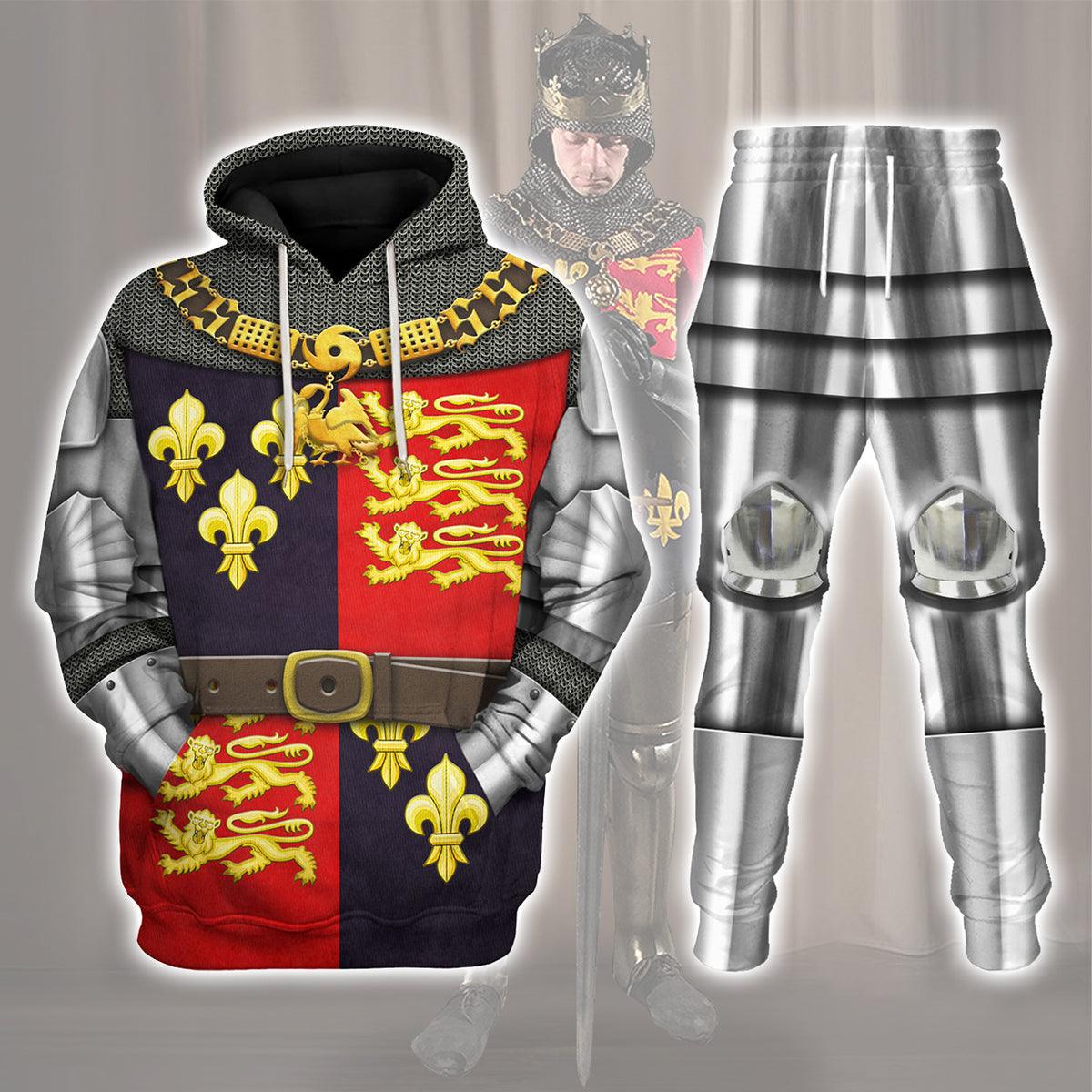 King Henry V-Battle of Agincourt Knights Costume Hoodie Sweatshirt T-Shirt Tracksuit