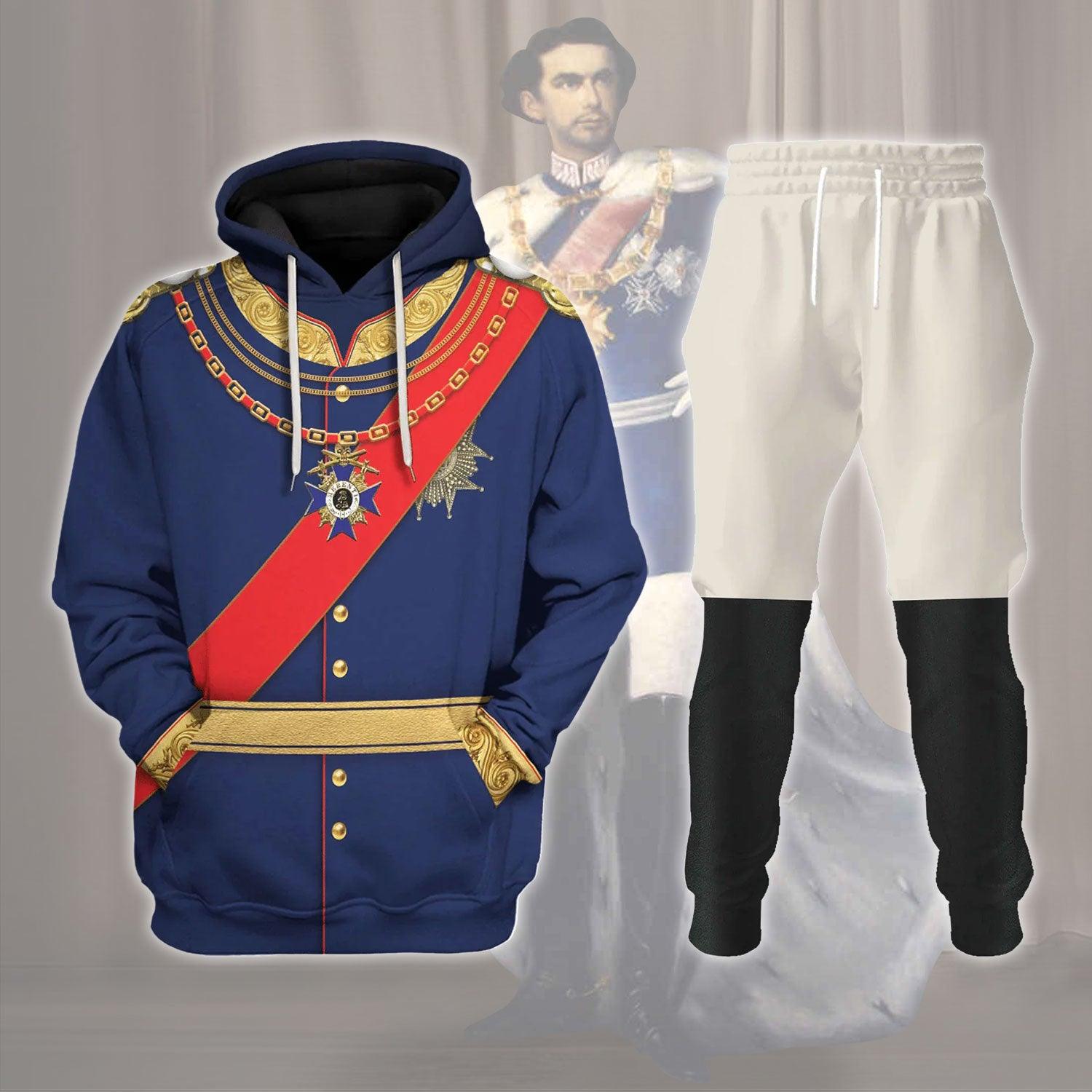 King Ludwig II of Bayern Ludwig II of Bavaria Costume Hoodie Sweatshirt T-Shirt Tracksuit