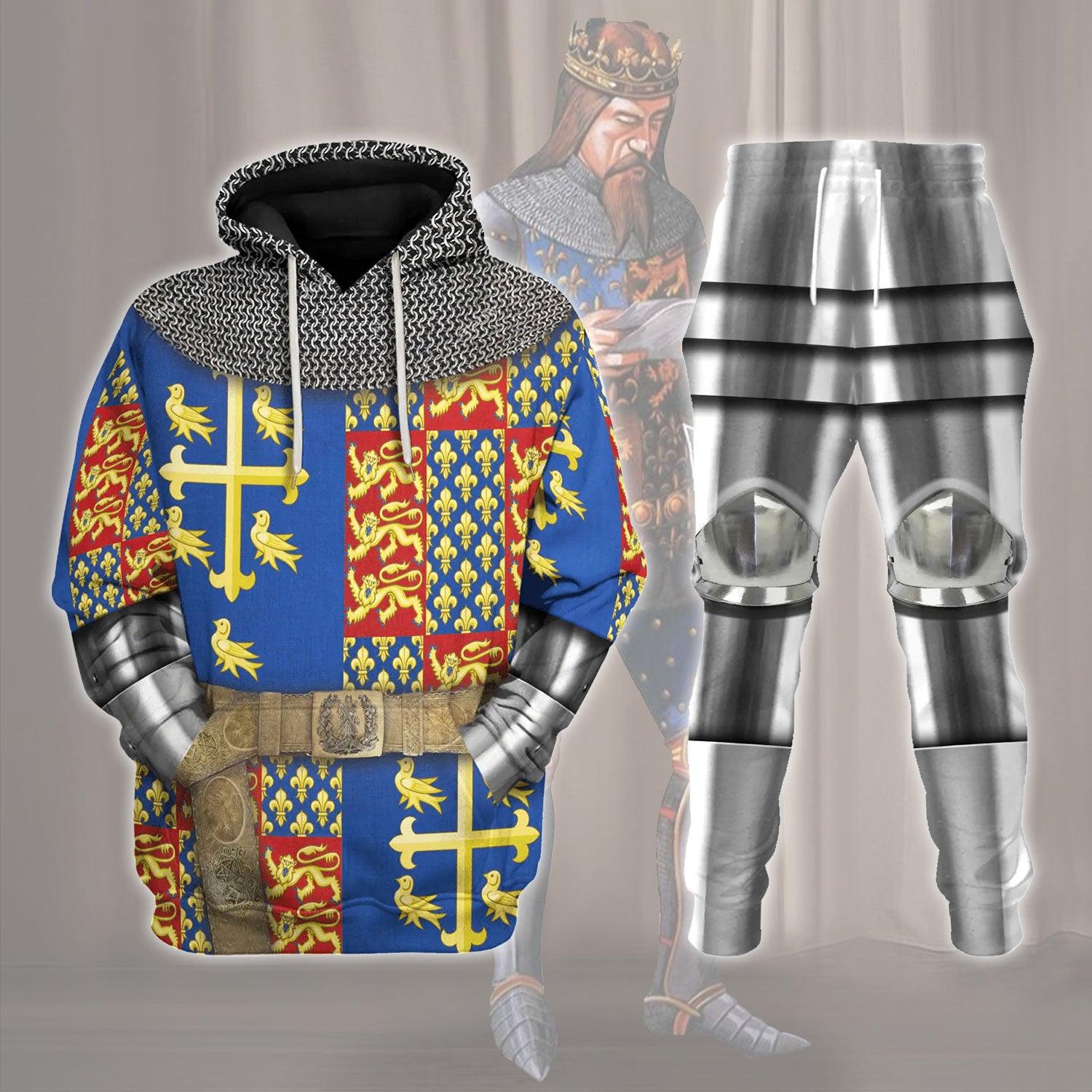 King Richard II Costume Hoodie Sweatshirt T-Shirt Tracksuit