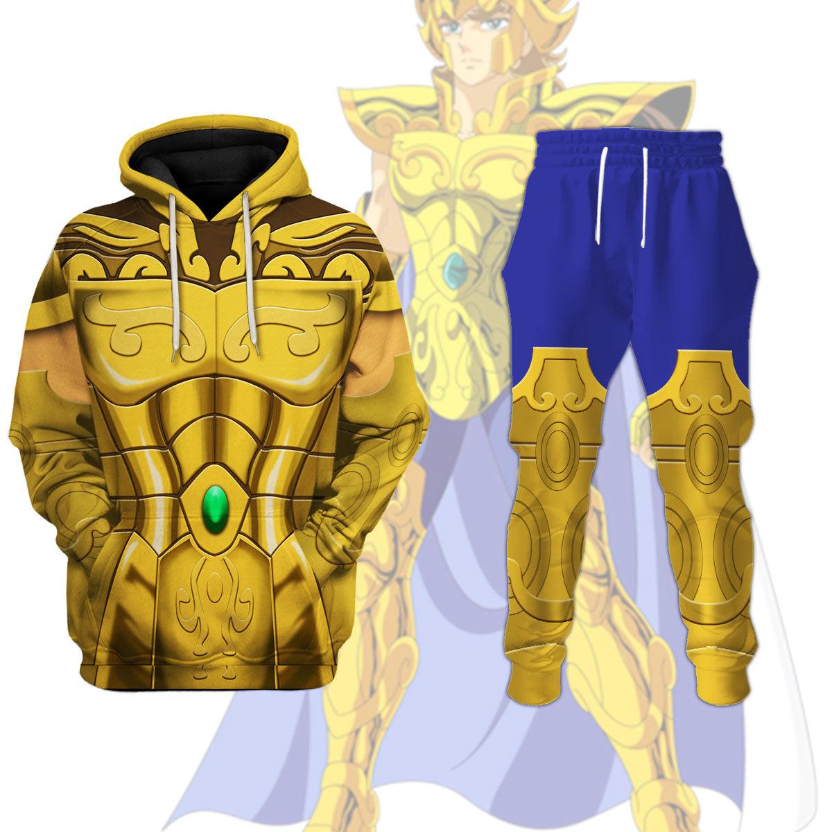 Leo Aiolia Saint Seiya Costume Hoodie Sweatshirt T-Shirt Tracksuit