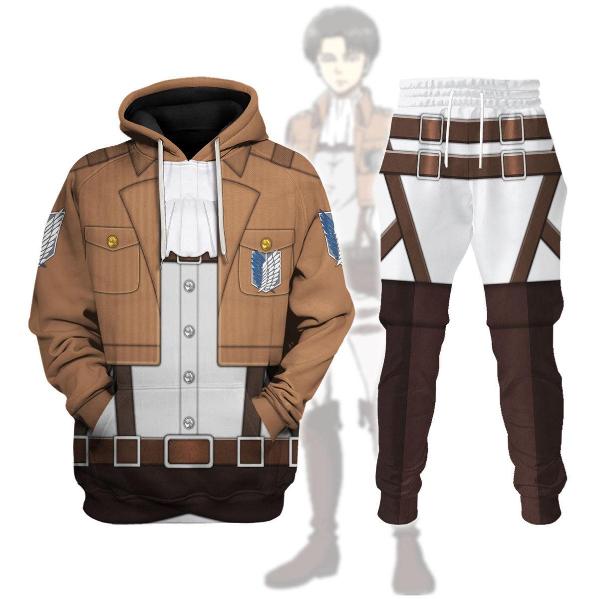 Levi Ackerman Costume Hoodie Sweatshirt T-Shirt Sweatpants