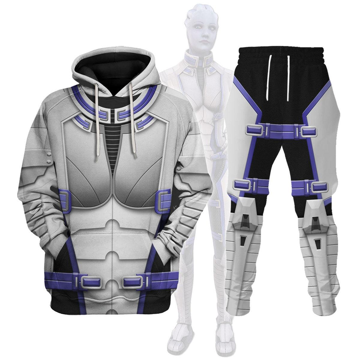 Liara T’Soni Hoodie Sweatshirt T-shirt Sweatpants Outfit Cosplay Costumes