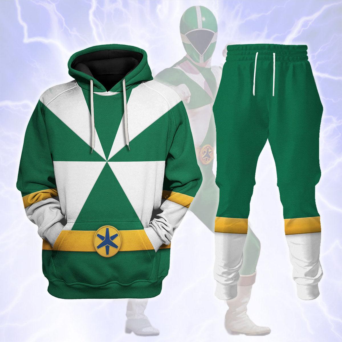 Lightspeed Green Ranger Hoodies Sweatshirt T-shirt Sweatpants Hawaiian Tracksuit