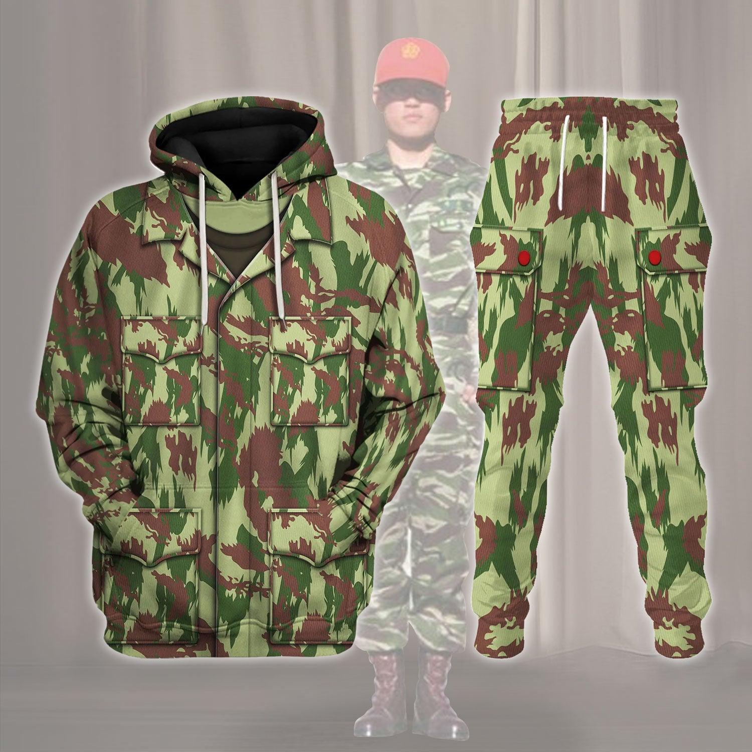 Lizard (Camouflage) Post War Costume Hoodie Sweatshirt T-Shirt Tracksuit