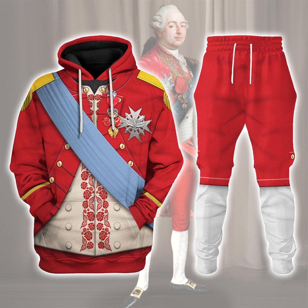 Louis XVI of France Uniform All Over Print Hoodie Sweatshirt T-Shirt Tracksuit